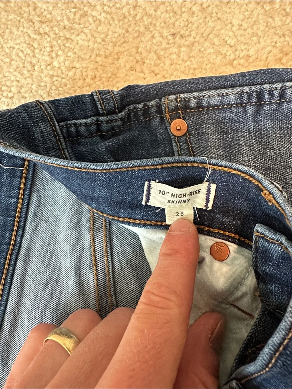 Madewell Indigo High-Rise Skinny Jeans